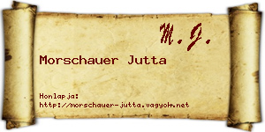 Morschauer Jutta névjegykártya